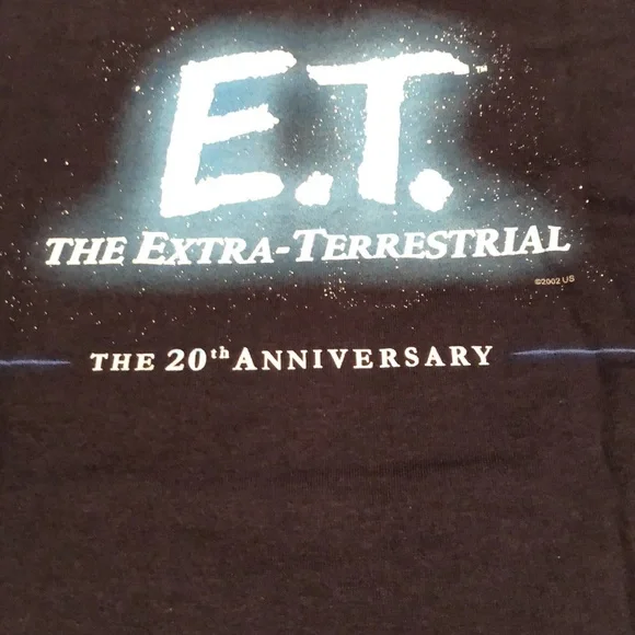 E.T. THE EXTRA TERRESTRIAL 20th ANNIVERSARY YOUTH L MOVIE PROMO TSHIRT NWOT #530 - Picture 10 of 11